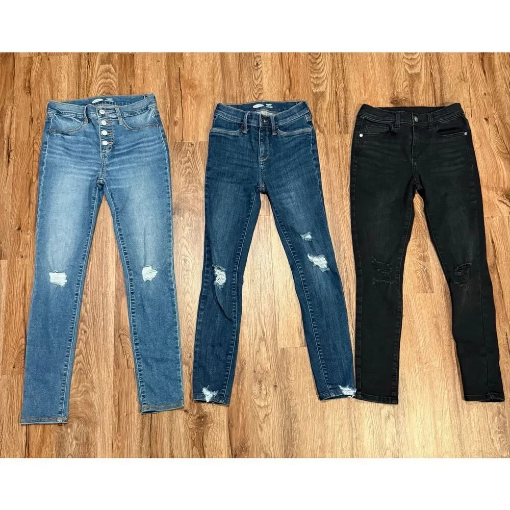 Girls jeans bundle size 12/large Old Navy Art Class legging